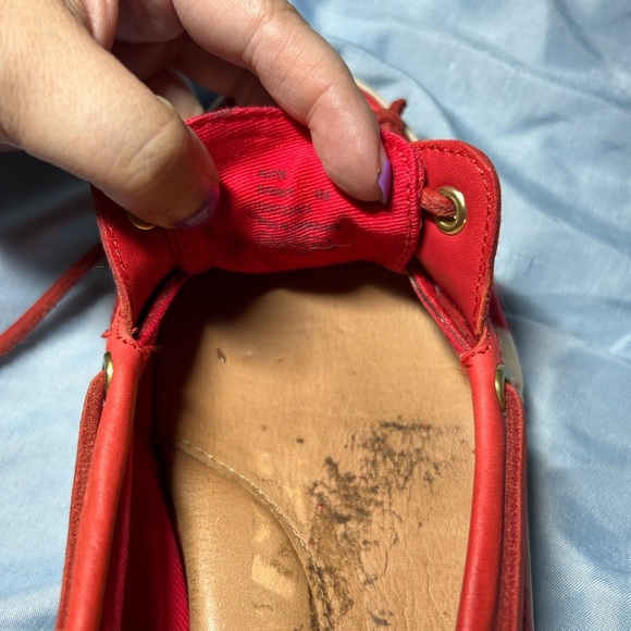 Red Slip on Sneakers - Picture 2 of 4